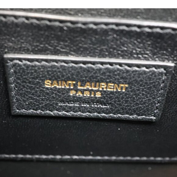 Yves Saint Laurent Cassandra Mini Leather Shoulder Bag Beige - Picture 15 of 15